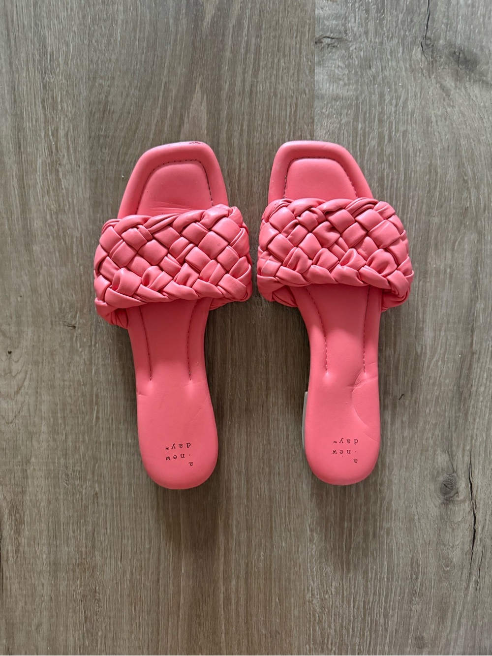 A New Day Braided Slide Sandals - Coral